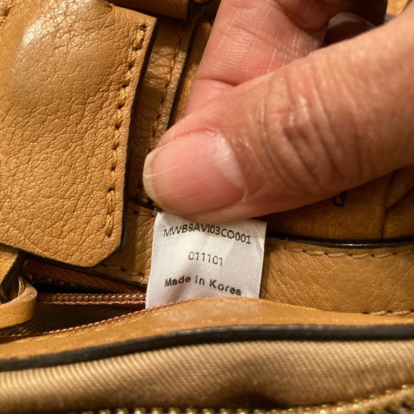 AUTHENTIC EUC MCM Visetos Cognac Coated Canvas & Leather Bag - Picture 15 of 15